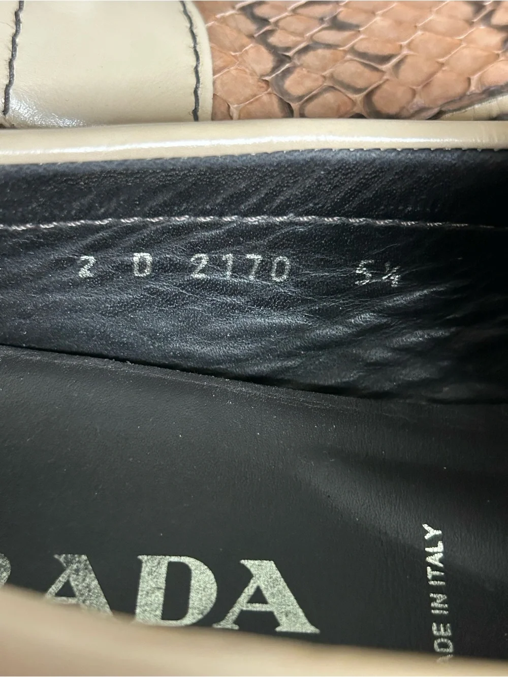 Prada men’s leather